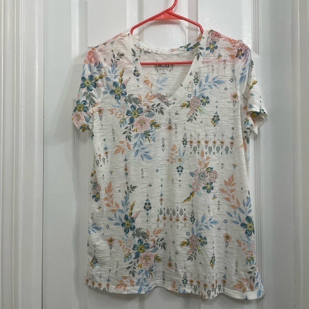 Mudd Floral Print Shirt Size Small